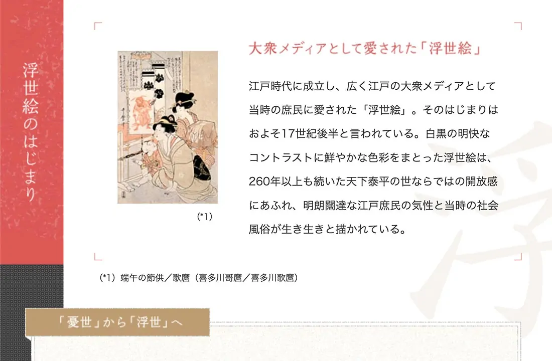 くもん子ども浮世絵ミュージアムサイトのスクリーンショットイメージ